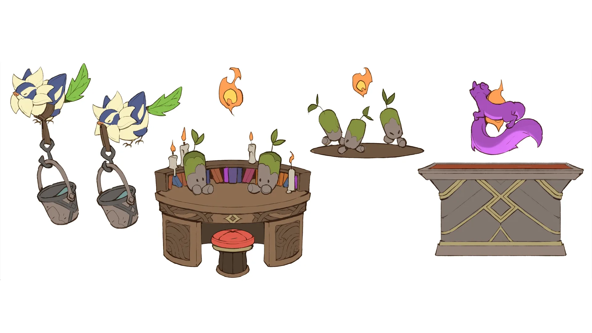 Witchspire item and prop designs — Envar public portfolio